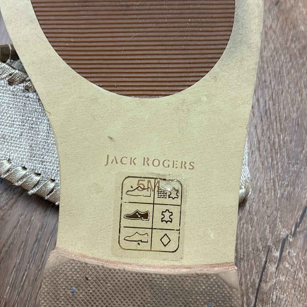 Fabric and gold accent jack Roger’s - Picture 4 of 6